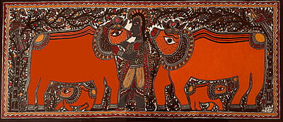 Krishna with cow