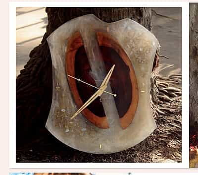 Resin Art Clock