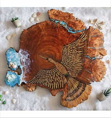 Resin Art Bird