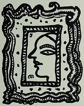 Face in mirror